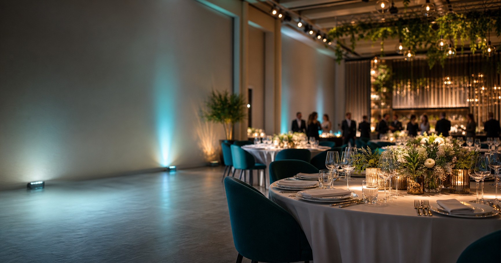 Espaço preparado para receber um evento especial
